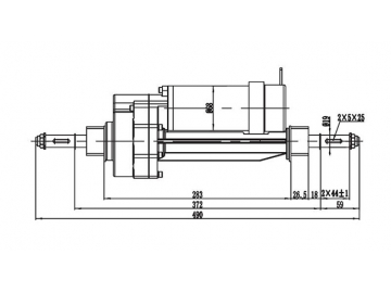 180-250W Antriebsmotor, DC Bürstenmotor, PMDC Motor HQ068B1