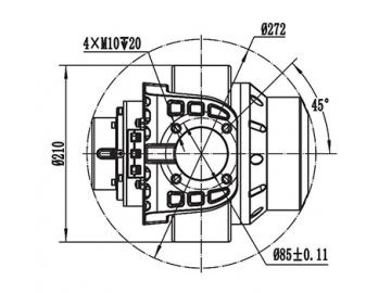 750-1000W Antriebsmotor (bürstenloser PMDC Motor) TF110BH1-JY120X