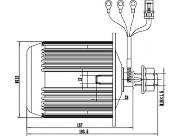 500W Antriebsmotor, bürstenloser DC Motor, PMDC Motor GF090AK