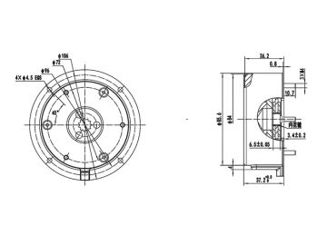 Elektromagnetische Bremse (8.0 Nm) DZ084B1