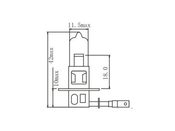 Halogen-Scheinwerferlampe H3, Halogen Glühlampen, Glühbirne Halogen Halogen-Autolicht, Fahrzeugscheinwerferlampen, Autolampen, Halogen Lampen