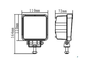 LED Arbeitsscheinwerfer KLL01, Quadratisch Fahrzeugbeleuchtung, LED-Beleuchtung, Fahrzeugteile