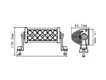 LED lichtbalken, LED-Arbeitsscheinwerfer LED-Autolampen, LED-Beleuchtung, Fahrzeugteile, Fahrzeugbeleuchtung