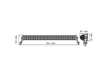 LED lichtbalken, LED-Arbeitsscheinwerfer LED-Autolampen, LED-Beleuchtung, Fahrzeugteile, Fahrzeugbeleuchtung