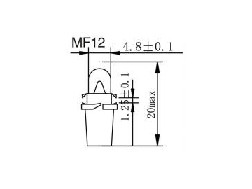 Glühlampe MF10,11,12,14 Birne für Armatur-Kontrollleuchte Autolampe, Armaturlampe, Autozubehör, Fahrzeugbeleuchtung