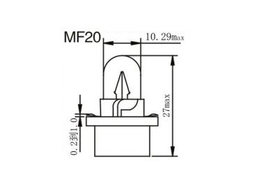 Glühlampe MF15,16,20,21,22 Birne für Armatur-Kontrollleuchte Autolampe, Armaturlampe, Autozubehör, Fahrzeugbeleuchtung