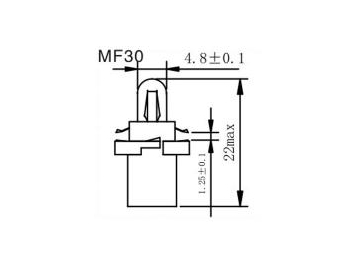 Glühlampe MF23, 25, 26, 30, T4  Birne für Armatur-Kontrollleuchte Autolampe, Armaturlampe, Autozubehör, Fahrzeugbeleuchtung