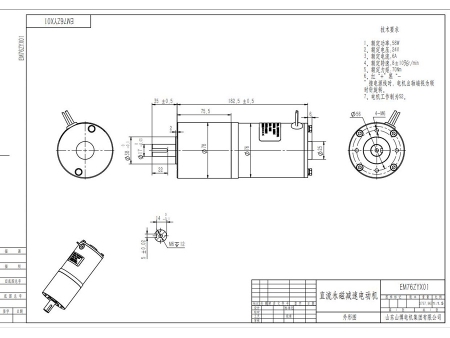 EM76ZYX01 Planetengetriebemotor