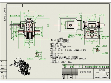 EM80YM-2-JXW300 AC Getriebemotor