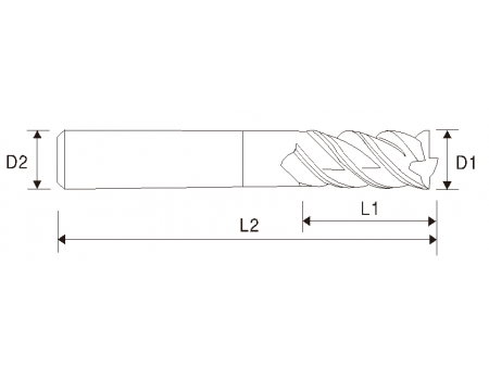 EMC05 X5070 Hartmetallfräser für gehärteten Stahl