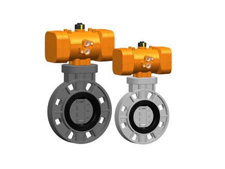 Pneumatisch betätigte Absperrklappe, KV402