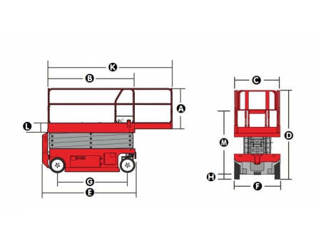 Selbstfahrende Elektroscherenbühne, XE-W Serie