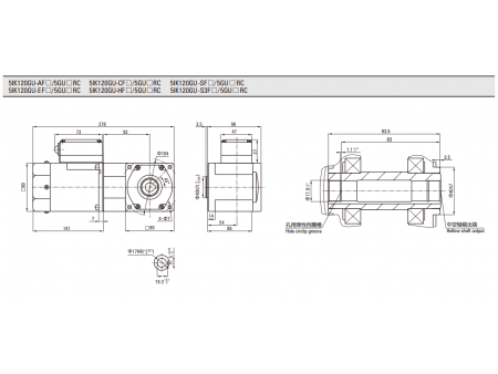 90mm 120W  Asynchronmotor/ Induktionsmotor