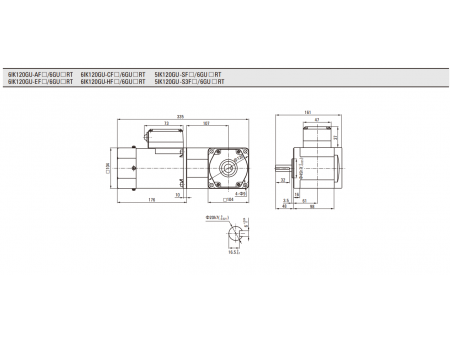 104mm 120W  Asynchronmotor/ Induktionsmotor