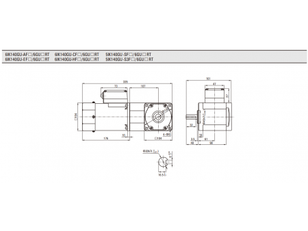 104mm 140W  Asynchronmotor/ Induktionsmotor