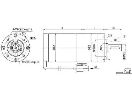 82mm 300W  DC Planetengetriebemotor/ Planetengetriebe (bürstenlos)