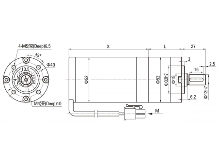 52mm 40W  DC Planetengetriebemotor/ Planetengetriebe (bürstenlos)