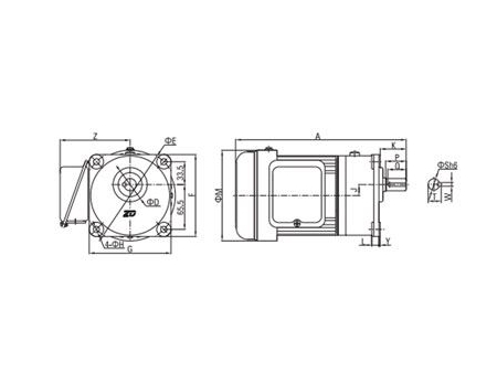 AC Einphasen Getriebemotor (klein)