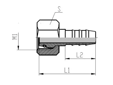 Schlauchkupplung/ Schlauchtülle