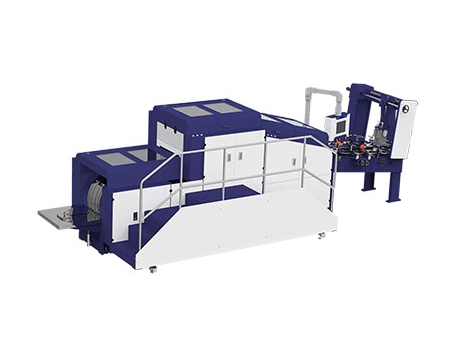 Blockbodenbeutelmaschine Maschine für Papierbeutel mit Haftklebeverschluss und Kordel- oder Flachhenkeln (Automatik)