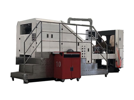 Blockbodenbeutelmaschine Maschine zur Herstellung von Papierbeuteln mit Griffloch