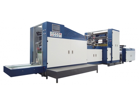Flach- und Seitenfaltenbeutelmaschine Maschine zur Herstellung von Flach- und Seitenfaltenbeuteln aus Papier Flach- und Seitenfaltenbeutelmaschine Maschine zur Herstellung von Flach- und Seitenfaltenbeuteln aus Papier