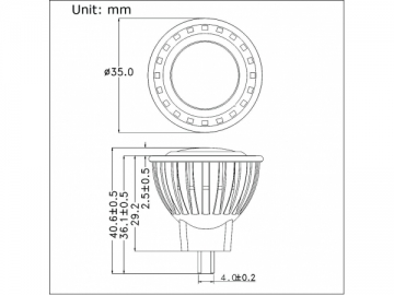 MR11 Mini-LED-Strahler 1x2w