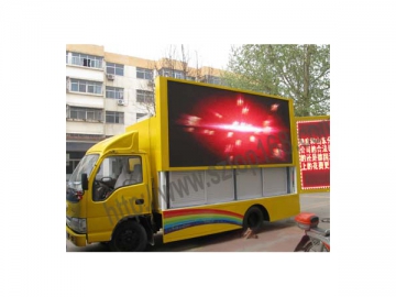 LED-Videowall auf dem LKW