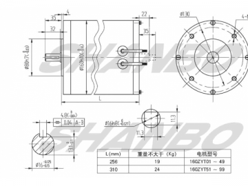 160mm Gleichstrommotor mit Permanentmagnet