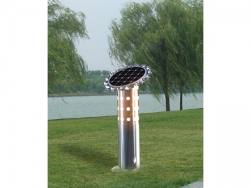 Solarlampe für den Rasenplatz