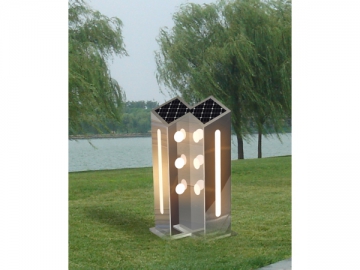 Solarlampe für den Rasenplatz