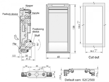 MS850-1A Panelriegel