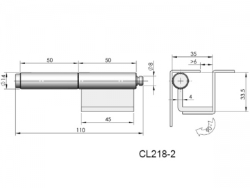 CL218 verborgenes Scharnier