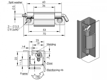 CL275 verborgenes Scharnier