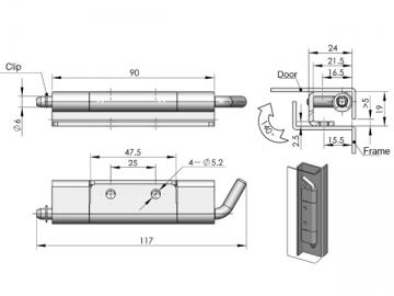 CL283 verborgenes Scharnier