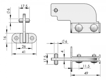 CL135 verborgenes Scharnier