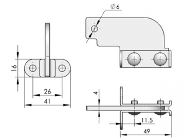 CL135 verborgenes Scharnier