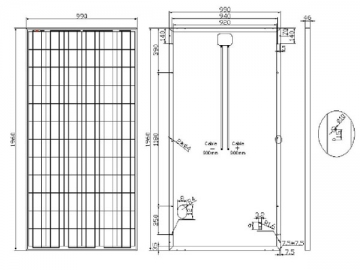 36P 265W/270W/275W polykristallines Photovoltaikmodul