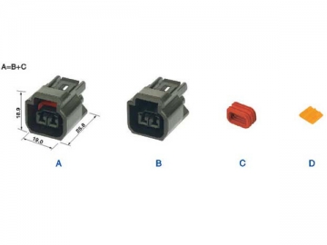 Wasserdichtes elektrisches Steckgehäuse