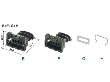 Wasserdichtes elektrisches Steckgehäuse