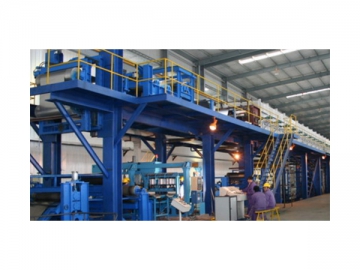 Fertigungslinie für die Oberflächenbehandlung des Stahlbands