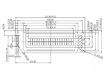 20x2 alphanumerisches LCD-Modul