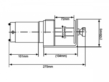 750lb ATV Winde