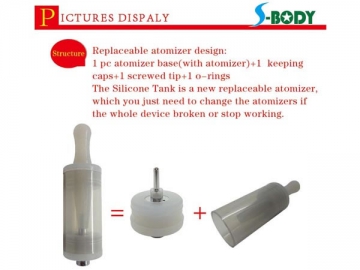 Tank Clearomizer aus Silikon