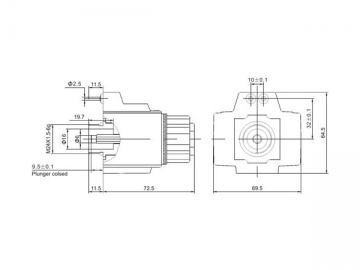 MFJ9-YC, MFJ9-YCA hydraulische Magnete für Wet-Pin AC Magnetventile