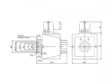 MFJ12-YC hydraulische Magnete für Wet-Pin AC Magnetventile