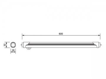 LED-Leuchtstoffröhre mit Sensor