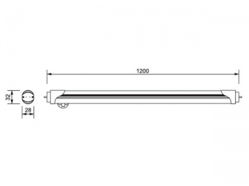 LED-Leuchtstoffröhre mit Sensor