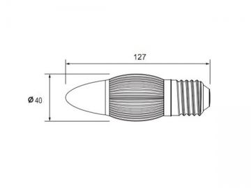 E27 LED-Kerzenlampe