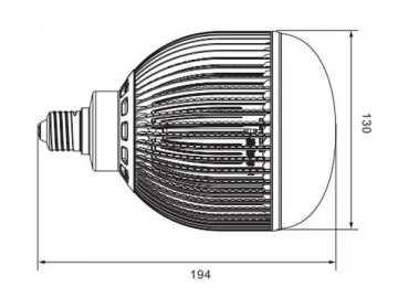 LED-Birne mit Kühlrippe